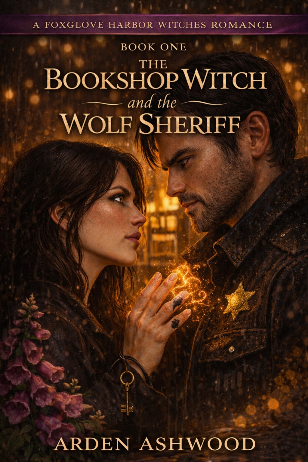 Cover of The Bookshop Witch and the Wolf Sheriff by Arden Ashwood