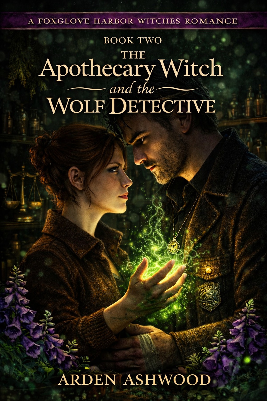Cover of The Apothecary Witch and the Wolf Detective by Arden Ashwood