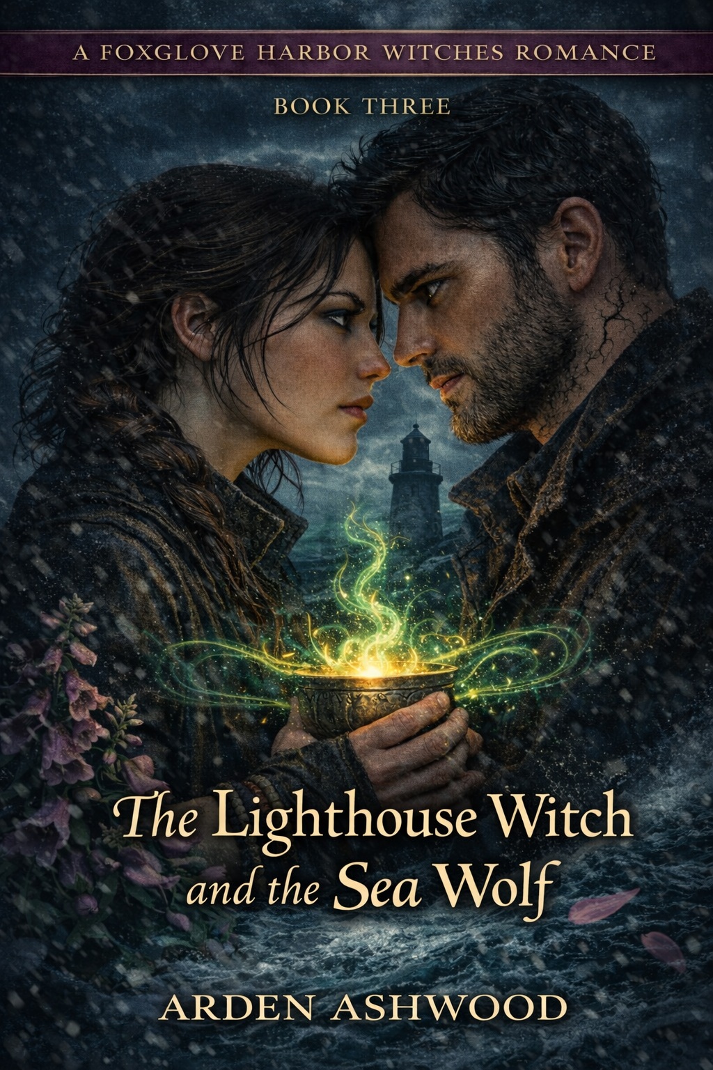 Cover of The Lighthouse Witch and the Sea Wolf by Arden Ashwood